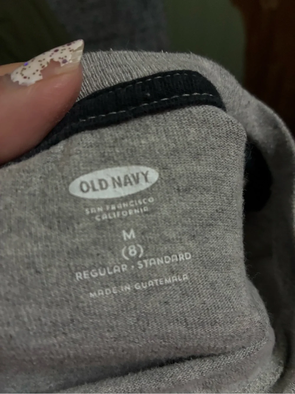 Old Navy Gray Long-Sleeve 'Playmaker' Football Tee and green biggie long sleeve